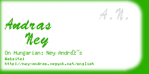 andras ney business card